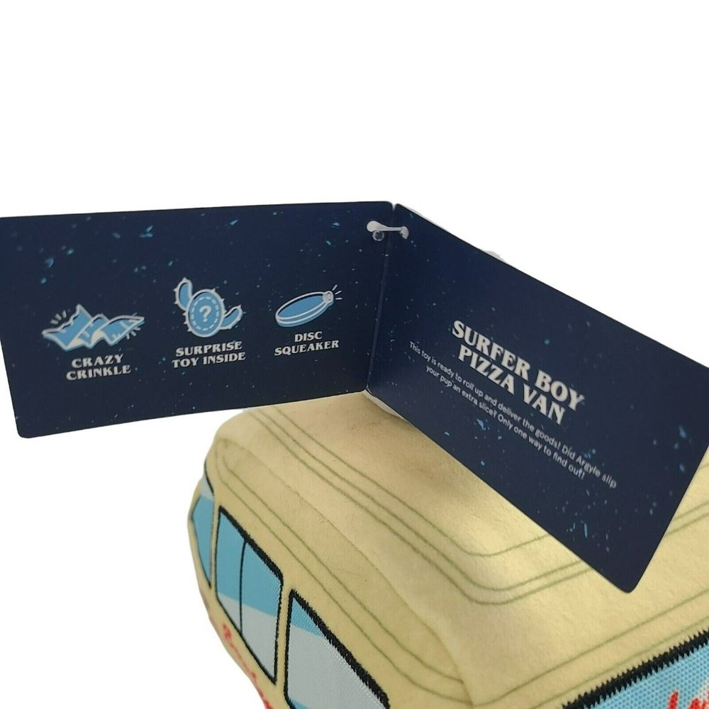 NWT Bark Box Stranger Things Dog Toy Surfer Boy Pizza Van Size M/L Surprise Toy - Picture 8 of 9